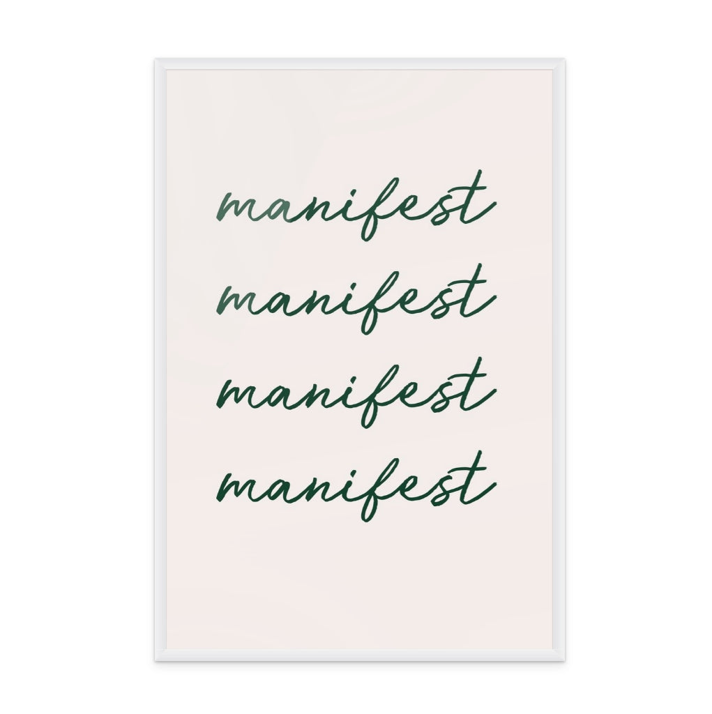 Manifest Green Art Print