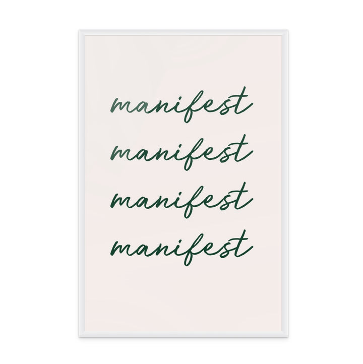 Manifest Green Art Print