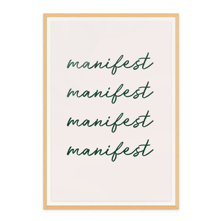 Manifest Green Art Print