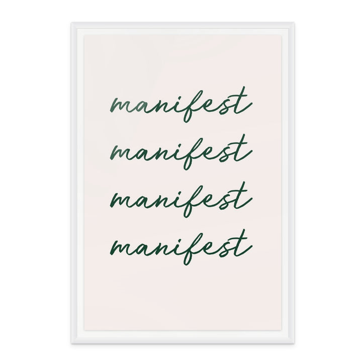 Manifest Green Art Print