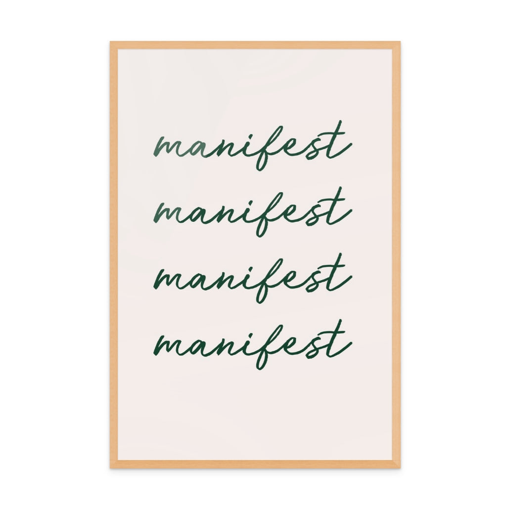 Manifest Green Art Print