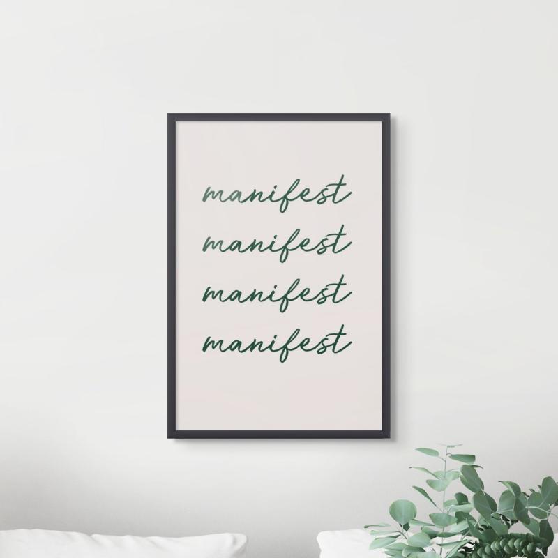 Manifest Green Art Print