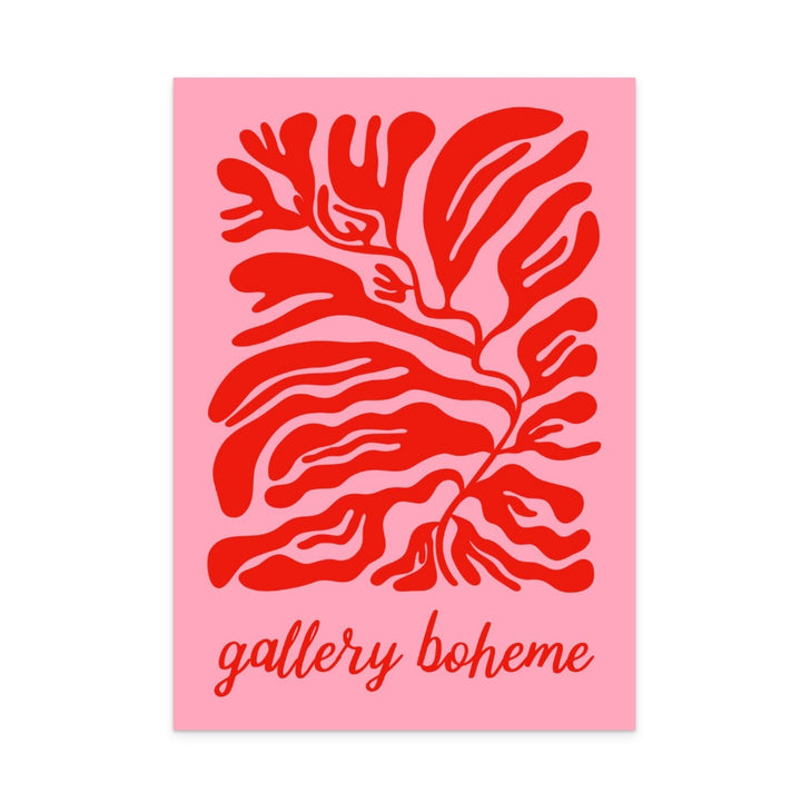 Pink Red Gallery Boheme Art Print