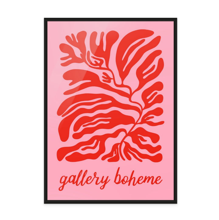 Pink Red Gallery Boheme Art Print