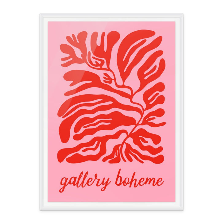 Pink Red Gallery Boheme Art Print