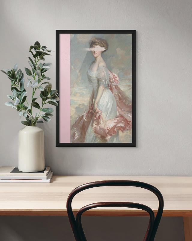 Altered Art Pink Art Print