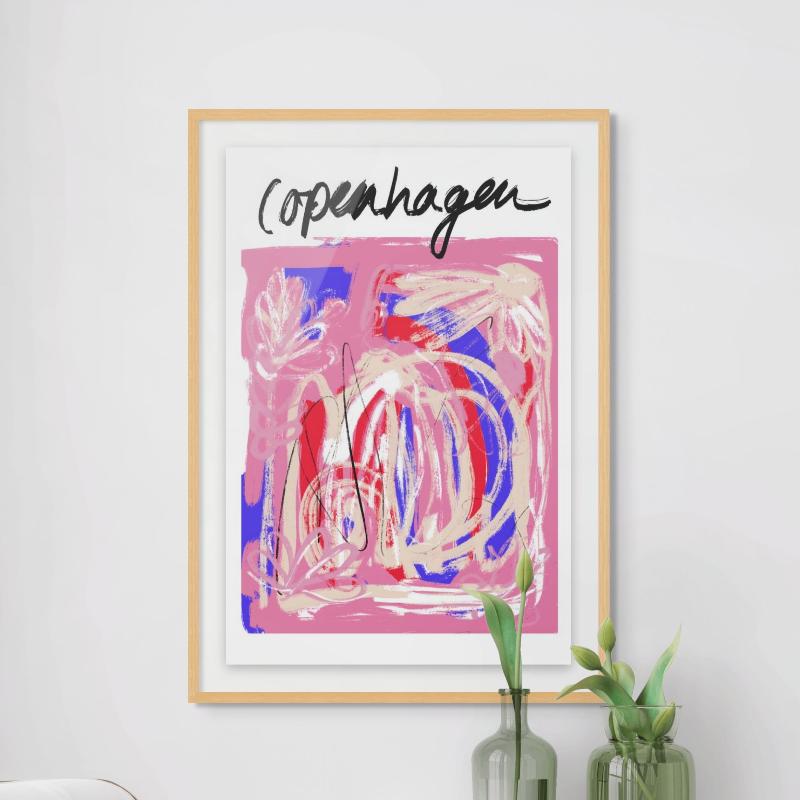 Copenhagen Abstract Art Print