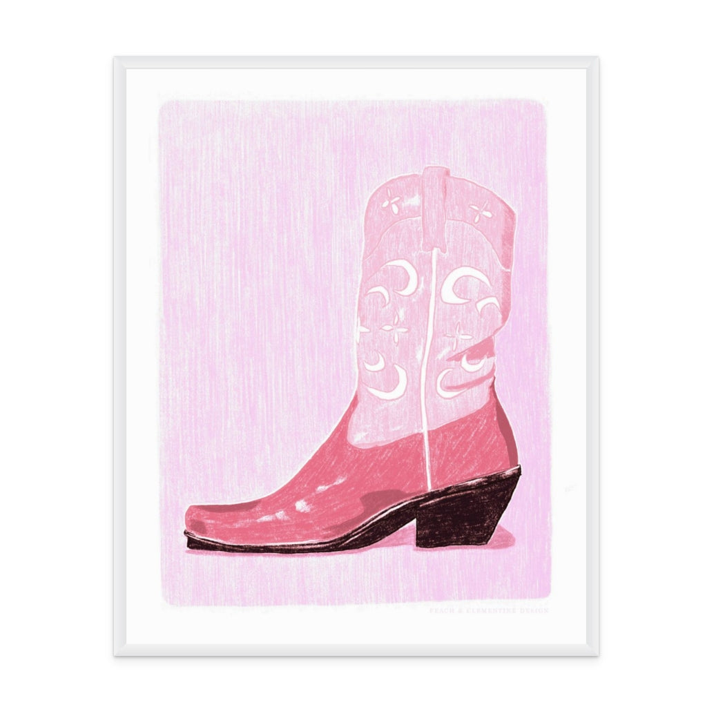 Cowgirl Boot Art Print