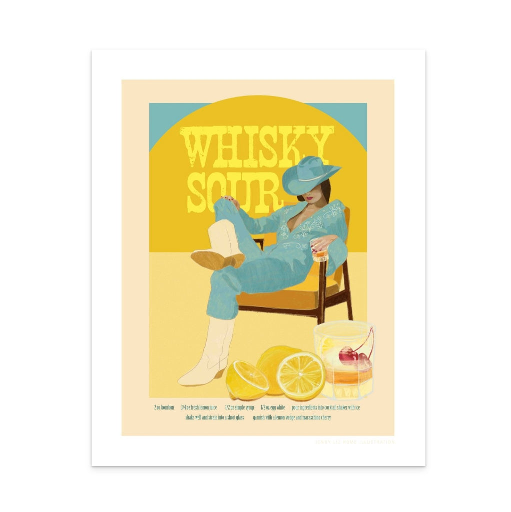 Whisky Sour Art Print