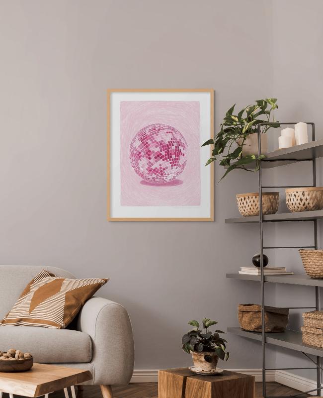 Discoball  Art Print