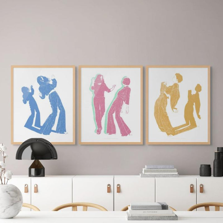 Set "Dancing" Art Prints