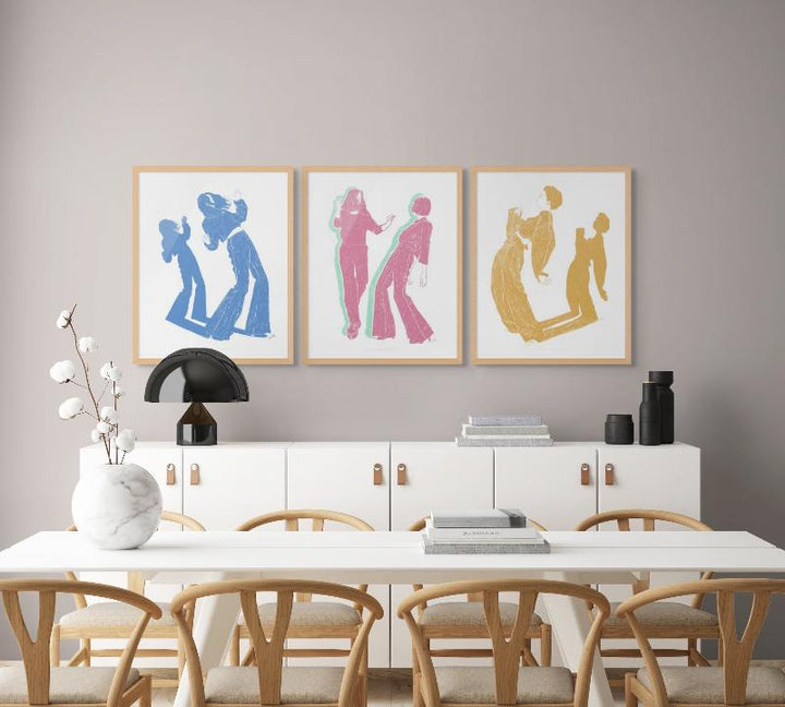 Set "Dancing" Art Prints