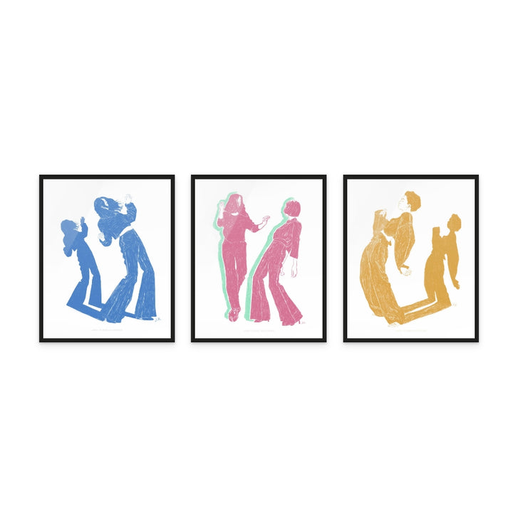 Set "Dancing" Art Prints