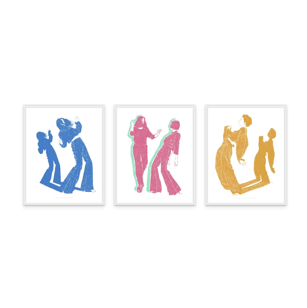 Set "Dancing" Art Prints