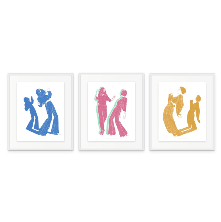 Set "Dancing" Art Prints