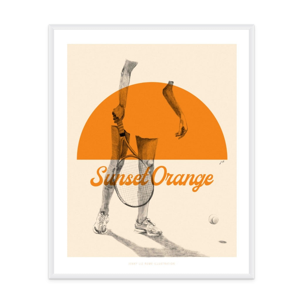 Sunset Orange Art Print