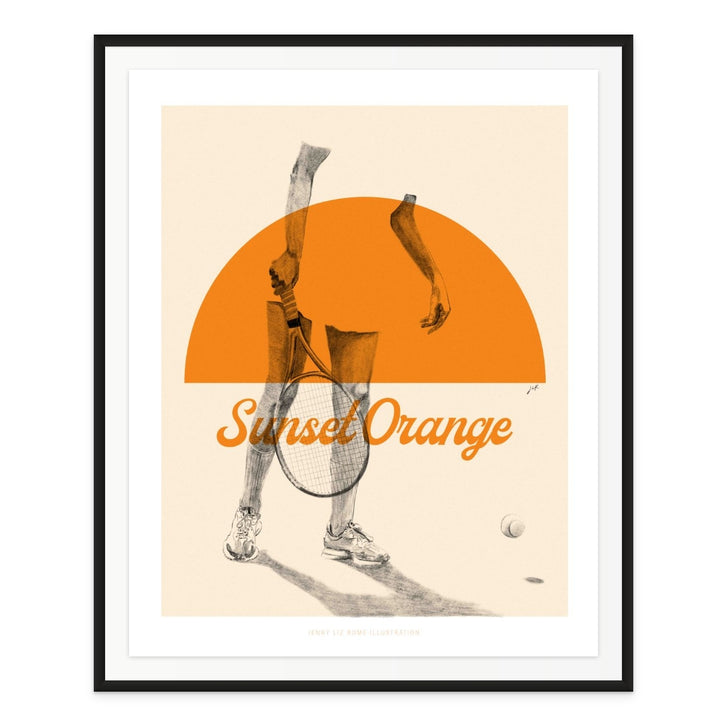 Sunset Orange Art Print