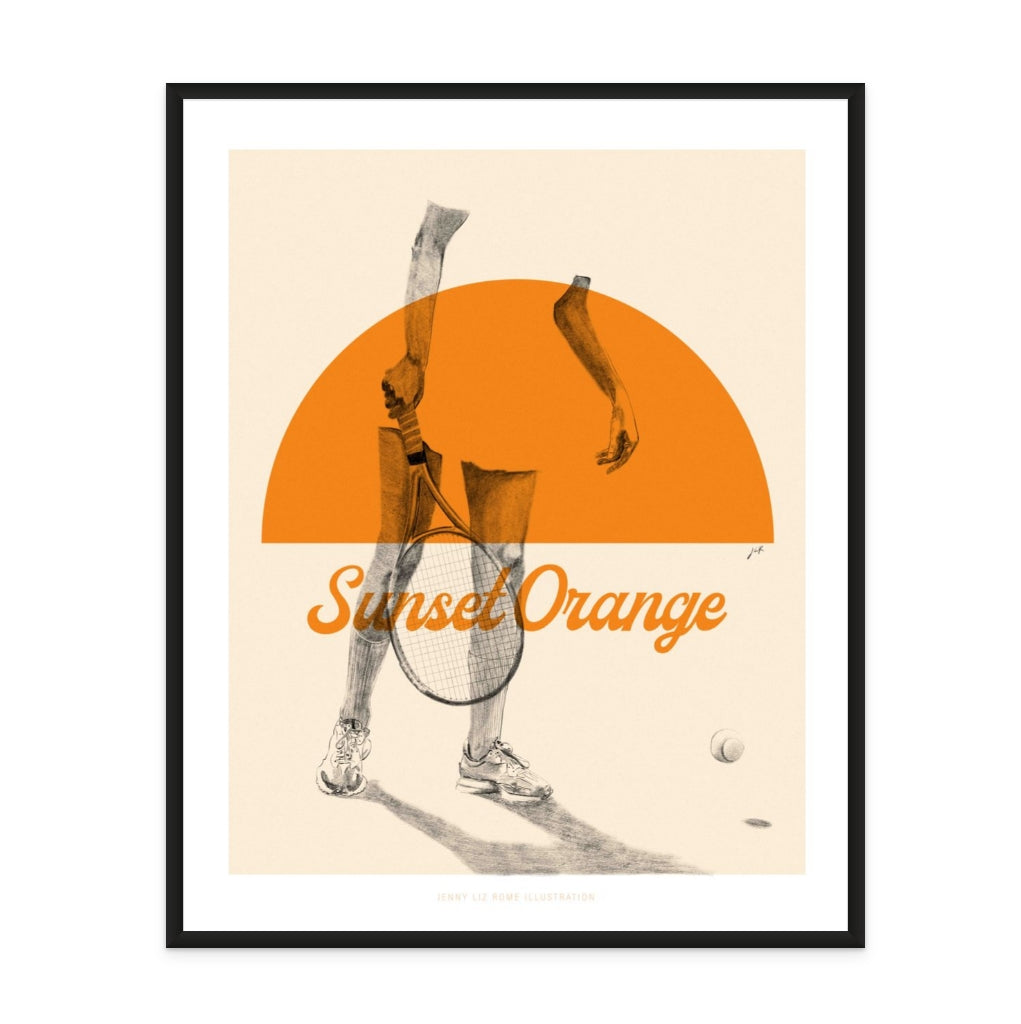 Sunset Orange Art Print