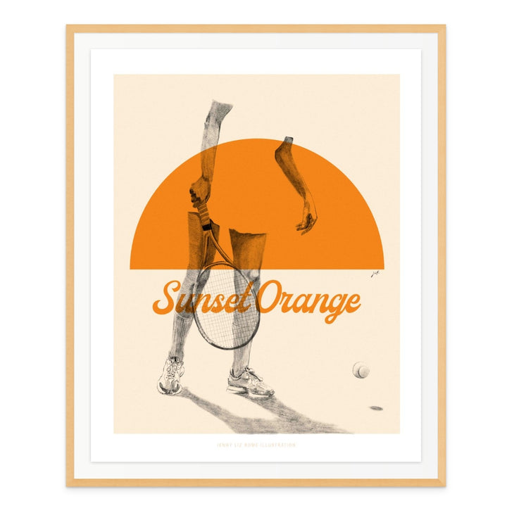 Sunset Orange Art Print