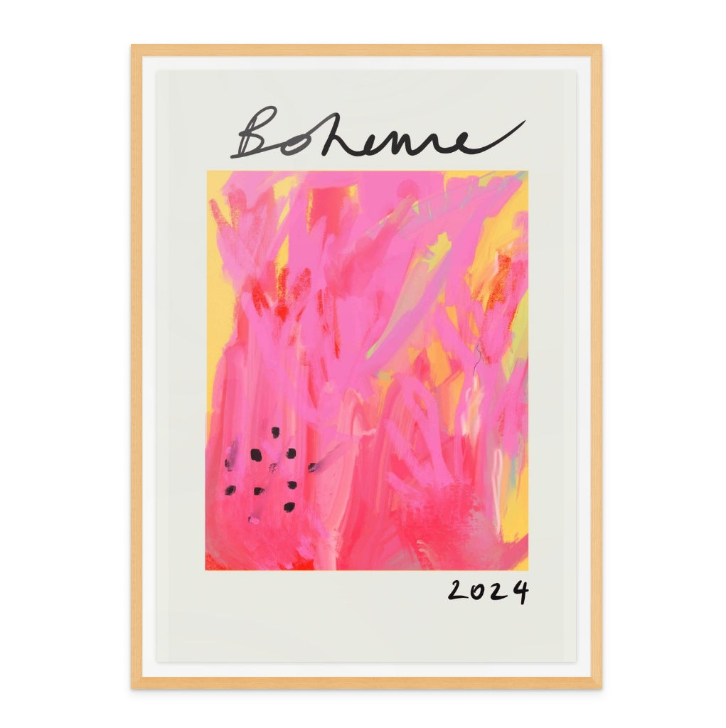 Boheme yellow Art Print