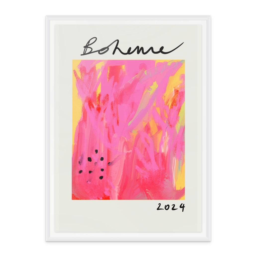 Boheme yellow Art Print