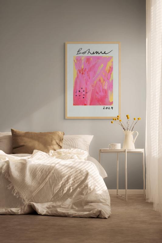 Boheme yellow Art Print