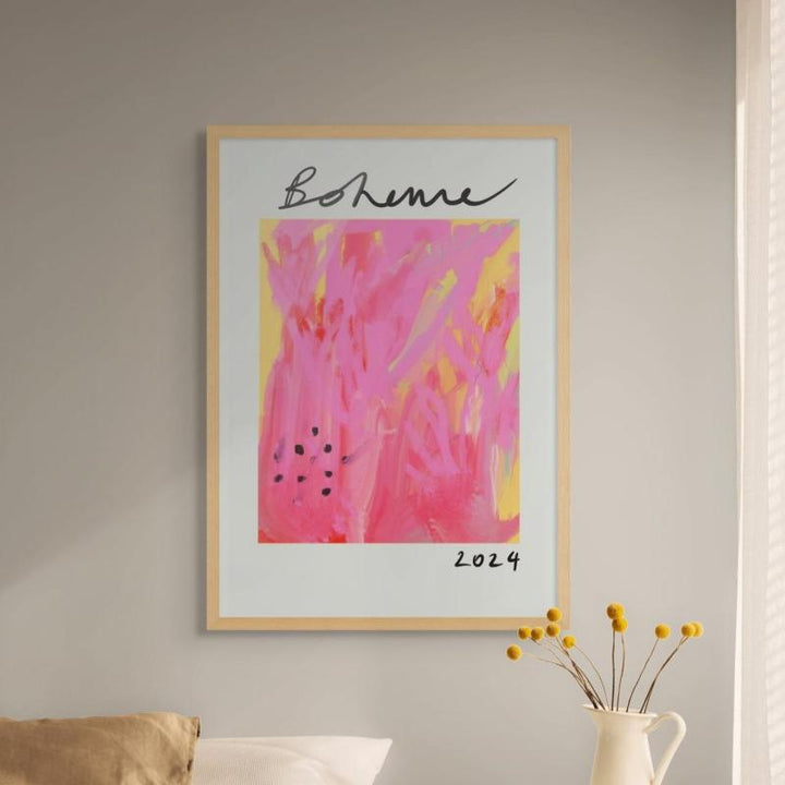 Boheme yellow Art Print