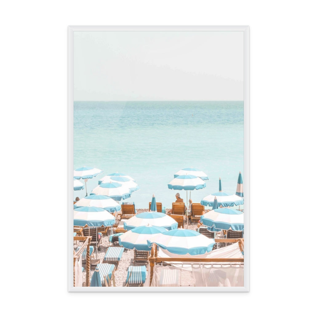 Riviera blue Art Print