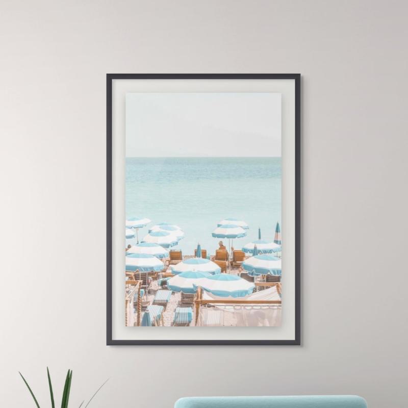 Riviera blue Art Print