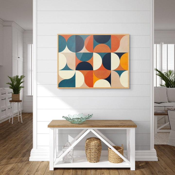 Geometry New12 Marron Art Print