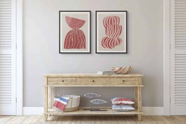 Set "Rustic Flow" Art Prints