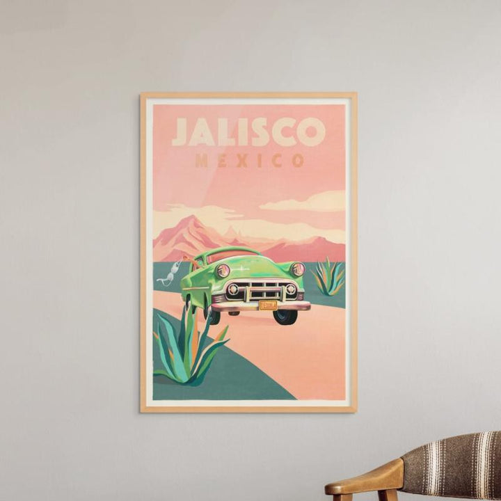 Jalisco Vintage Travel Poster Art Print