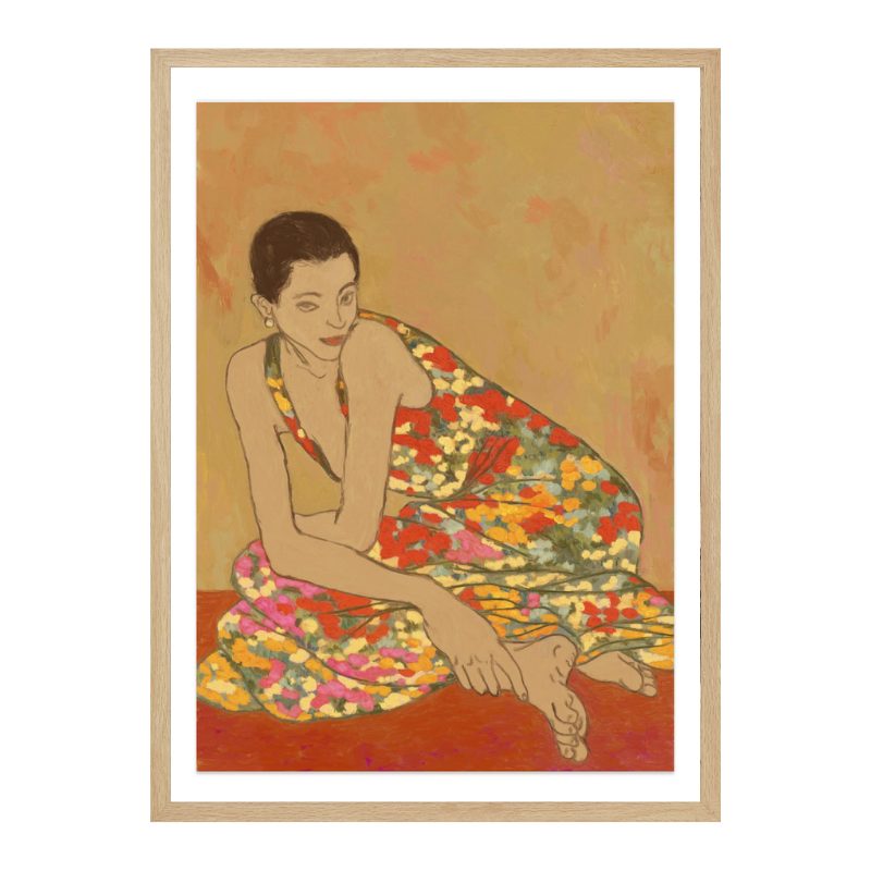 Flower dress Art Print