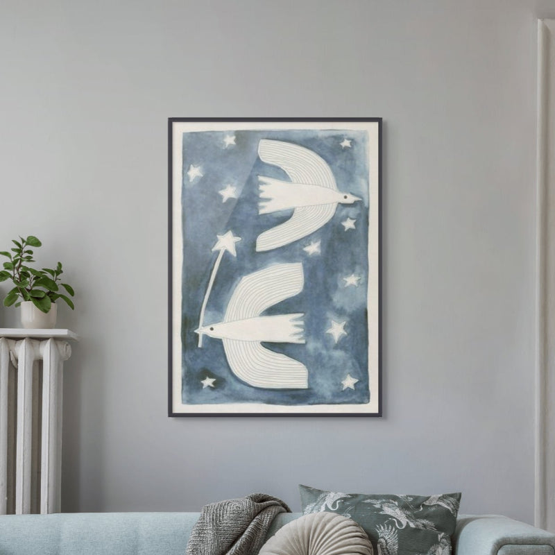 Celestial Birds Art Print