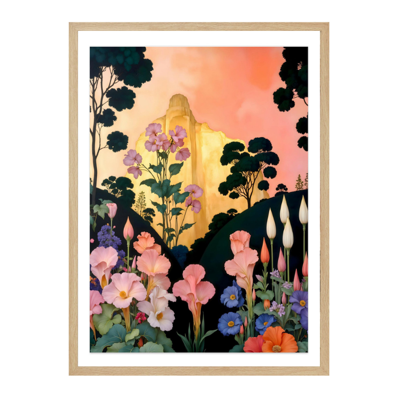 The Golden Mountain Art Print