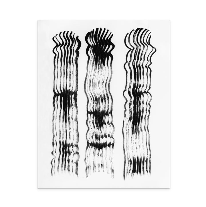 Abstract Brushtrokes Lines II Art Print