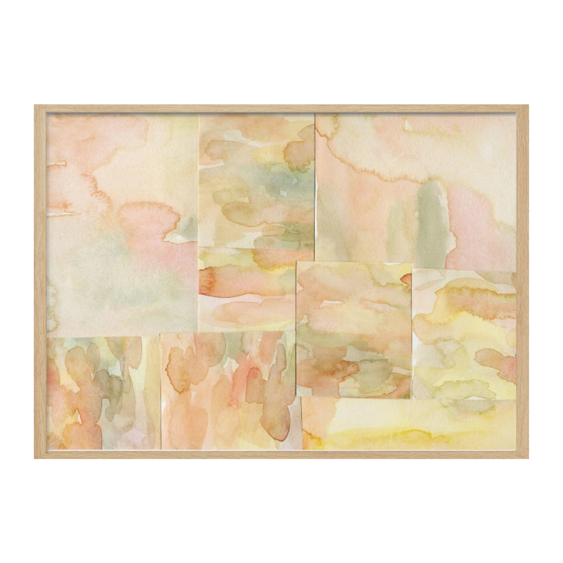 Watercolor abstract composition horizontal 4 Art Print