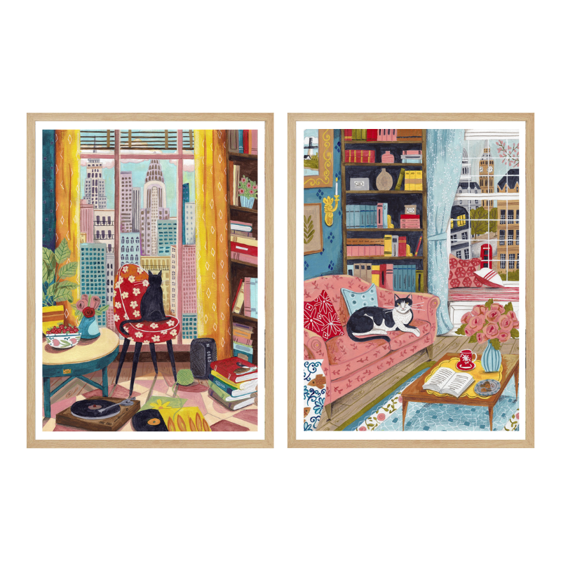 Set de cuadros "Cozy City Moments"