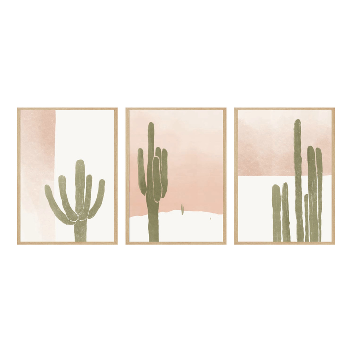 Set de cuadros "Desert Soft Tones"