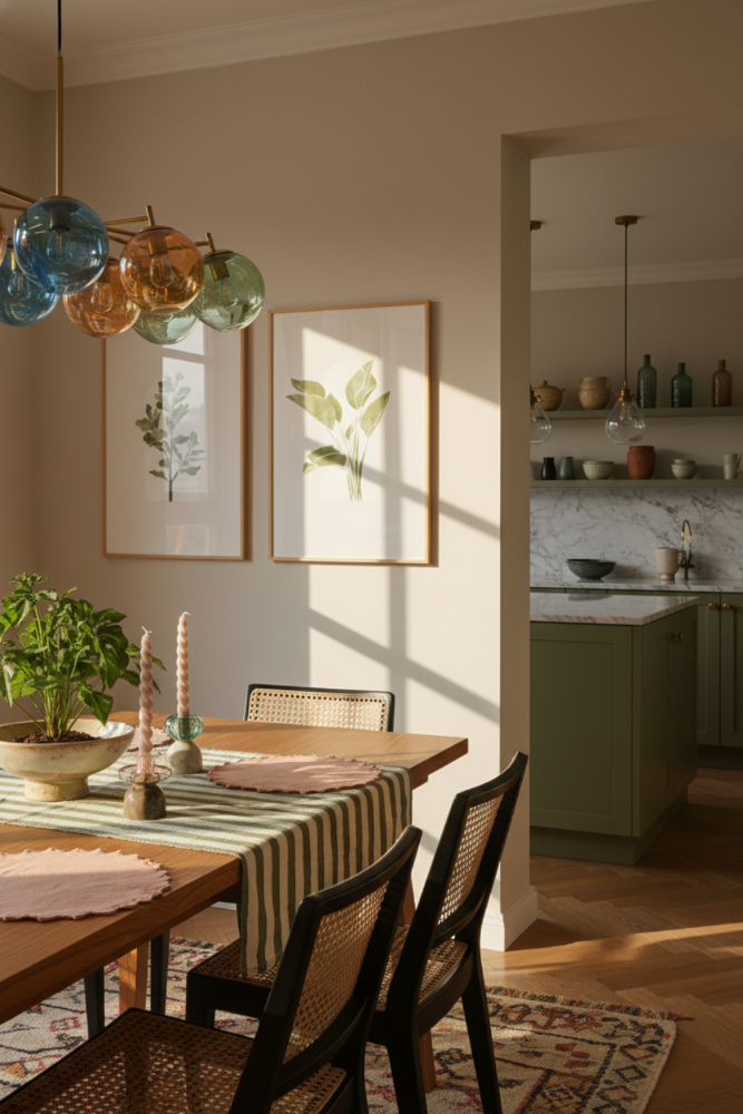 Set de cuadros "Tropical Window"