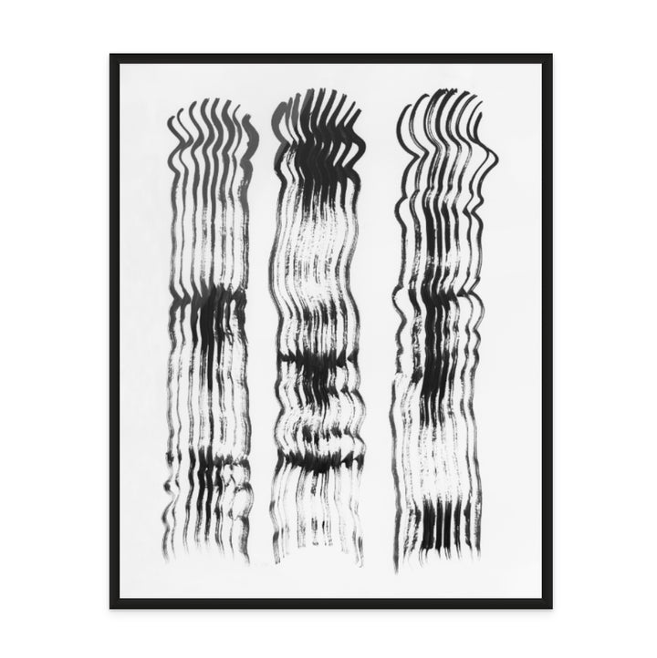 Abstract Brushtrokes Lines II Art Print