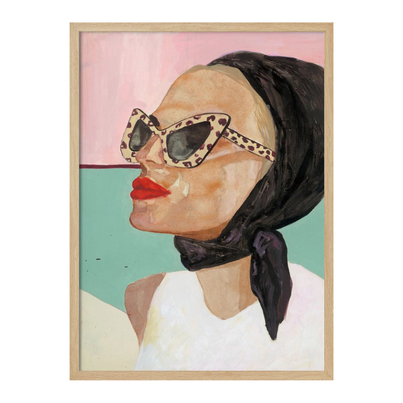 Cuadro "Chic Scarf Sunglasses"
