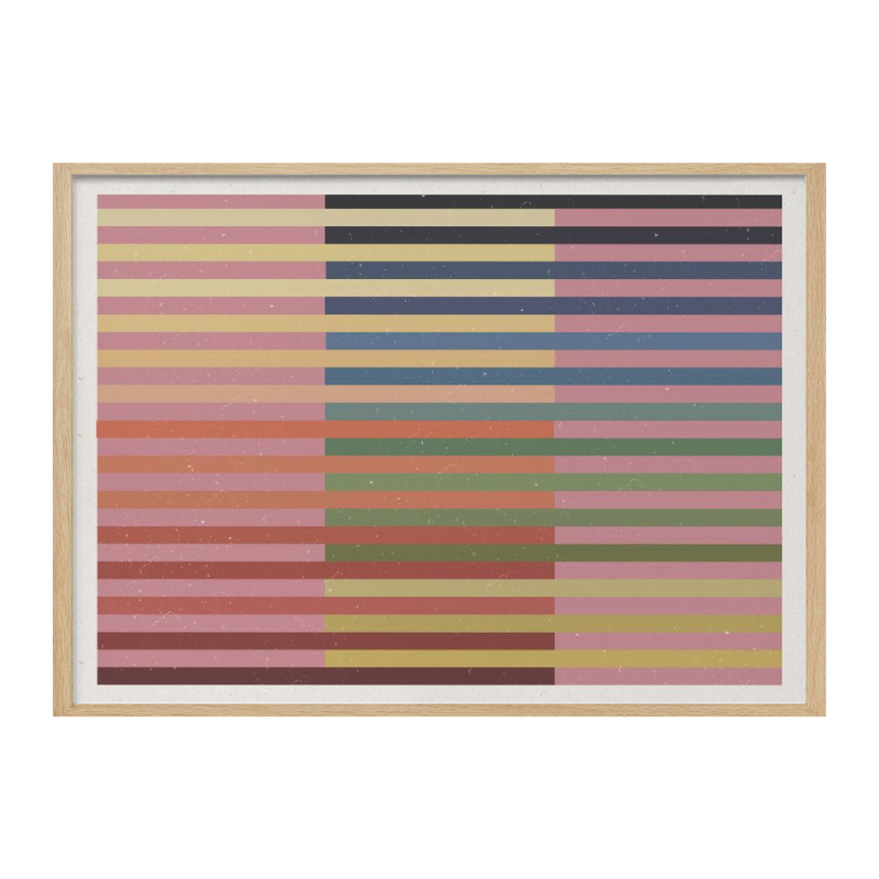 Cuadro "Geometric Color Bands"