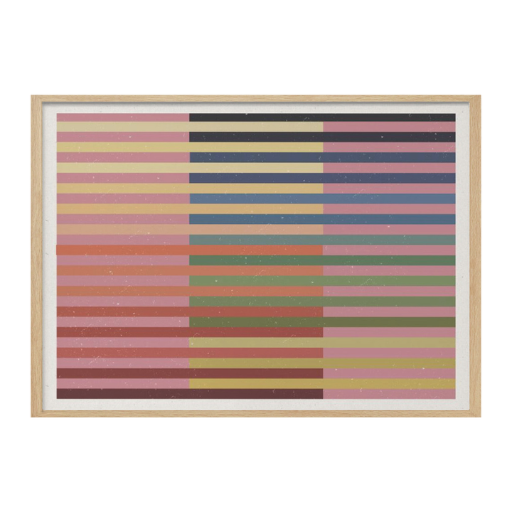 Cuadro "Geometric Color Bands"