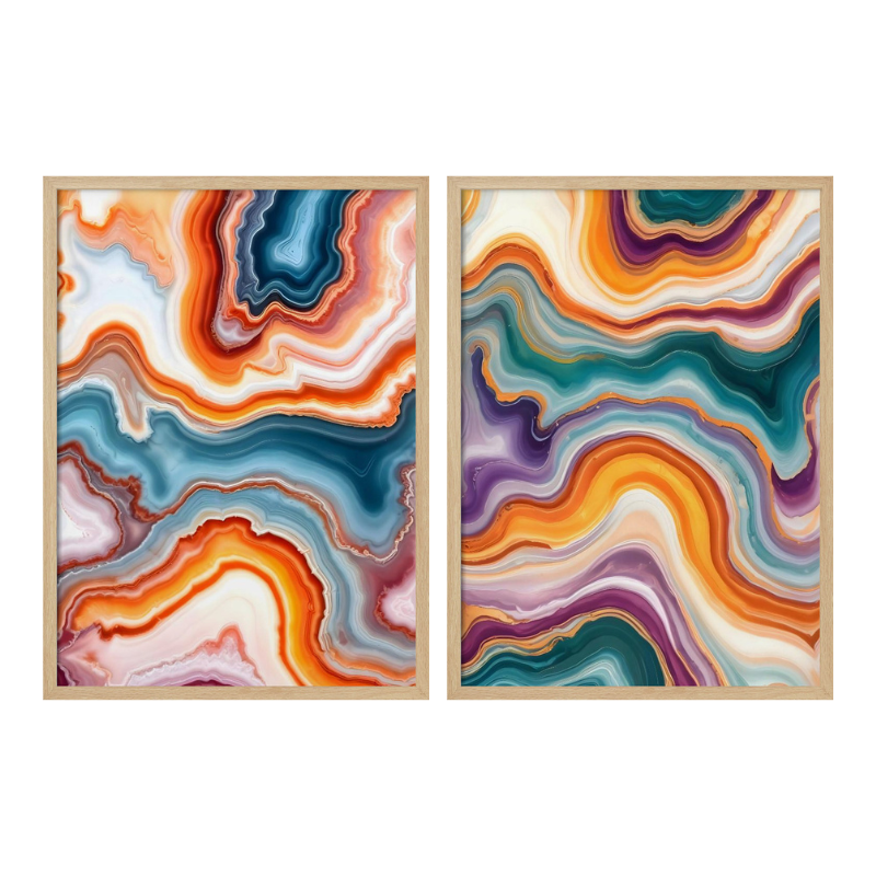 Set "Elegancia mineral" Art Prints