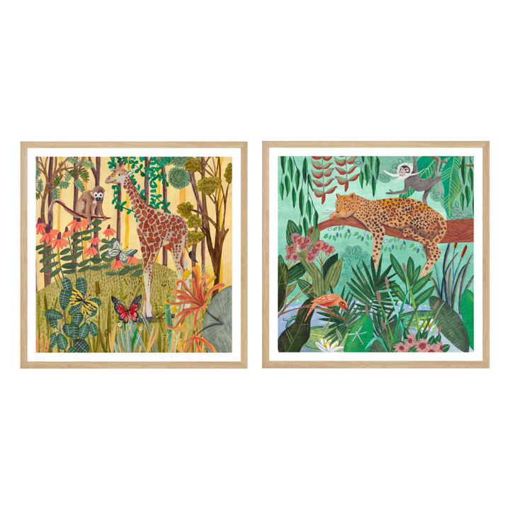 Set de cuadros "Jungle Friends"