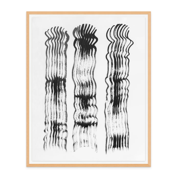 Abstract Brushtrokes Lines II Art Print