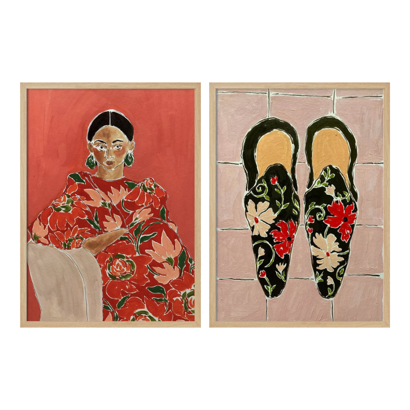 Set de cuadros "Floral Muse"