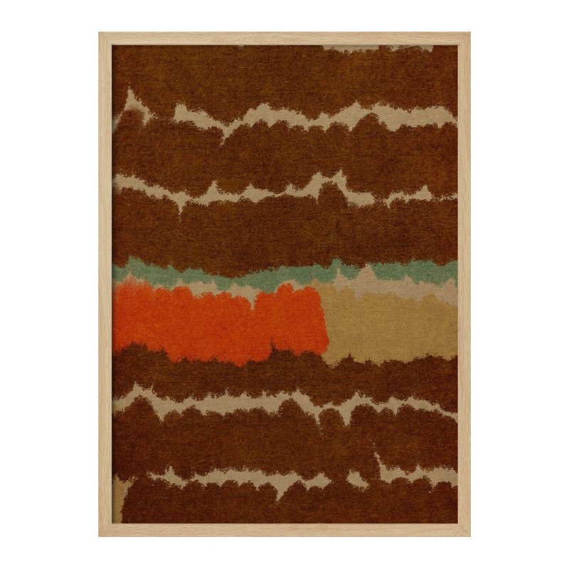 Cuadro "Earthy Stripe Abstract"