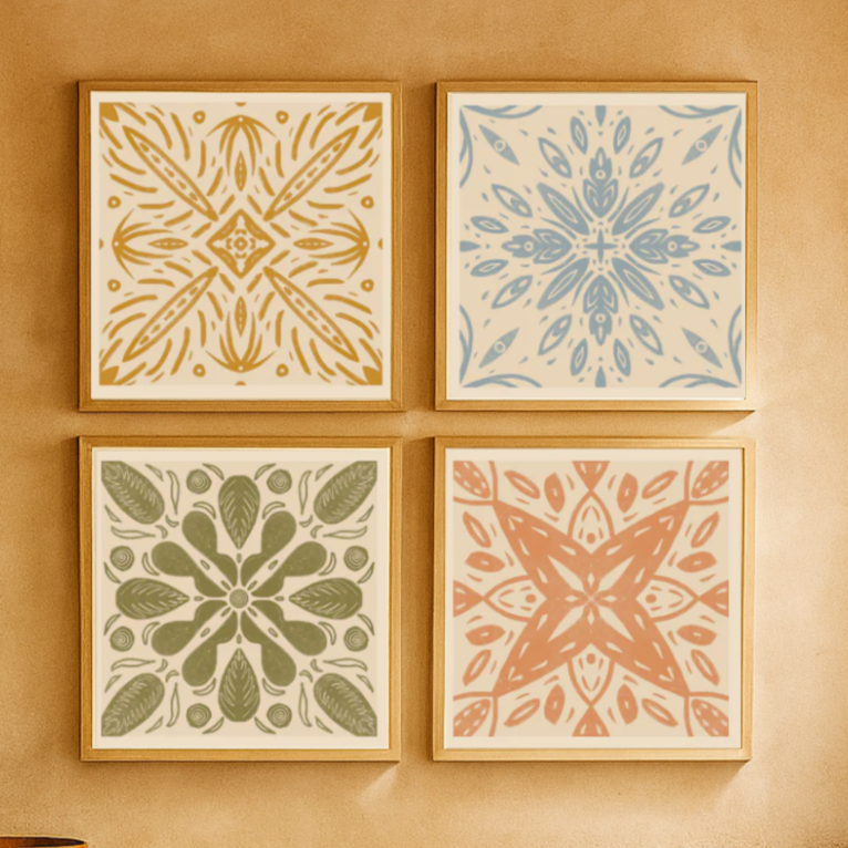 Set de cuadros "Azulejos"